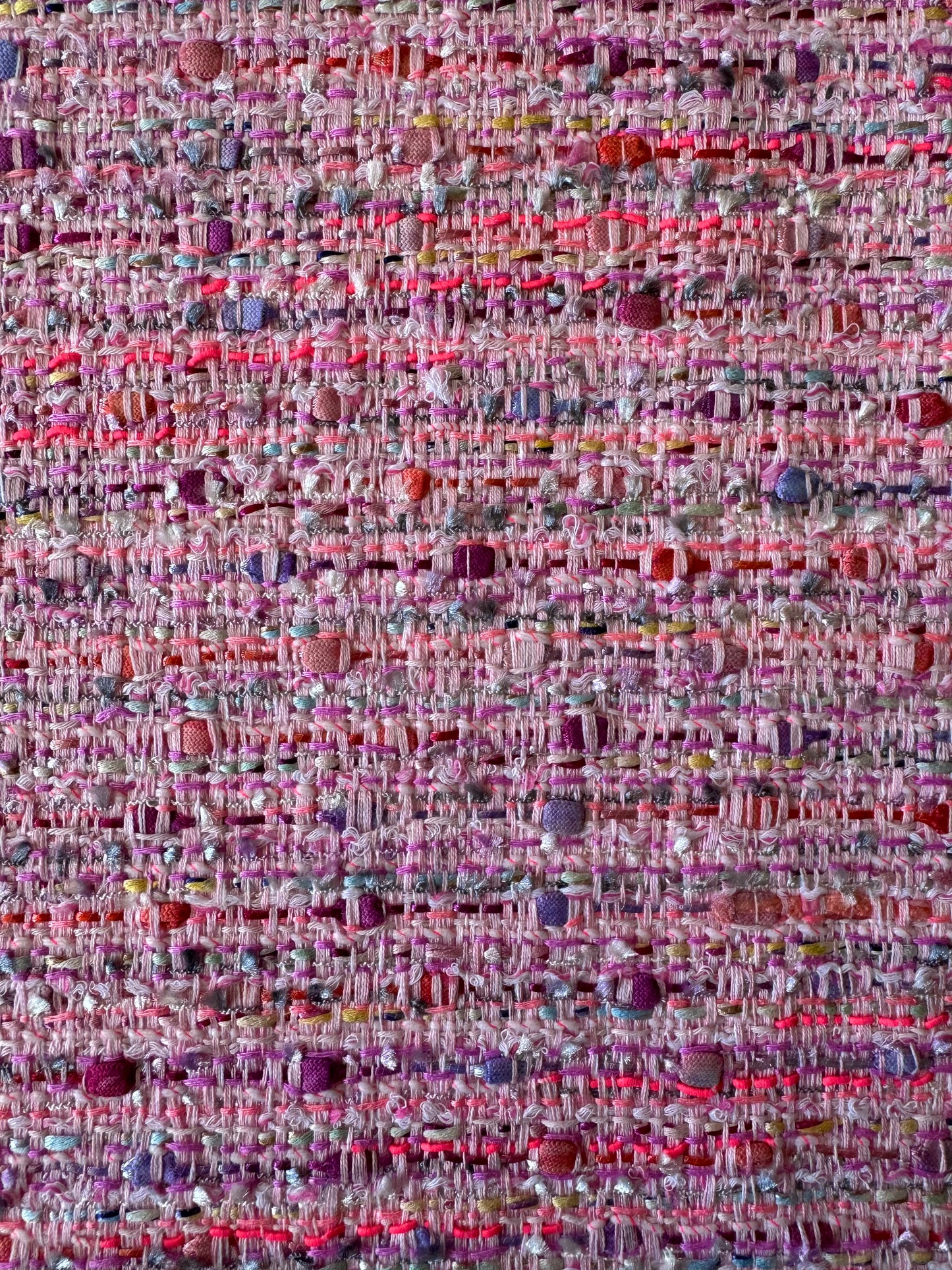 Tissu rose multicolor - L: 1,40 m