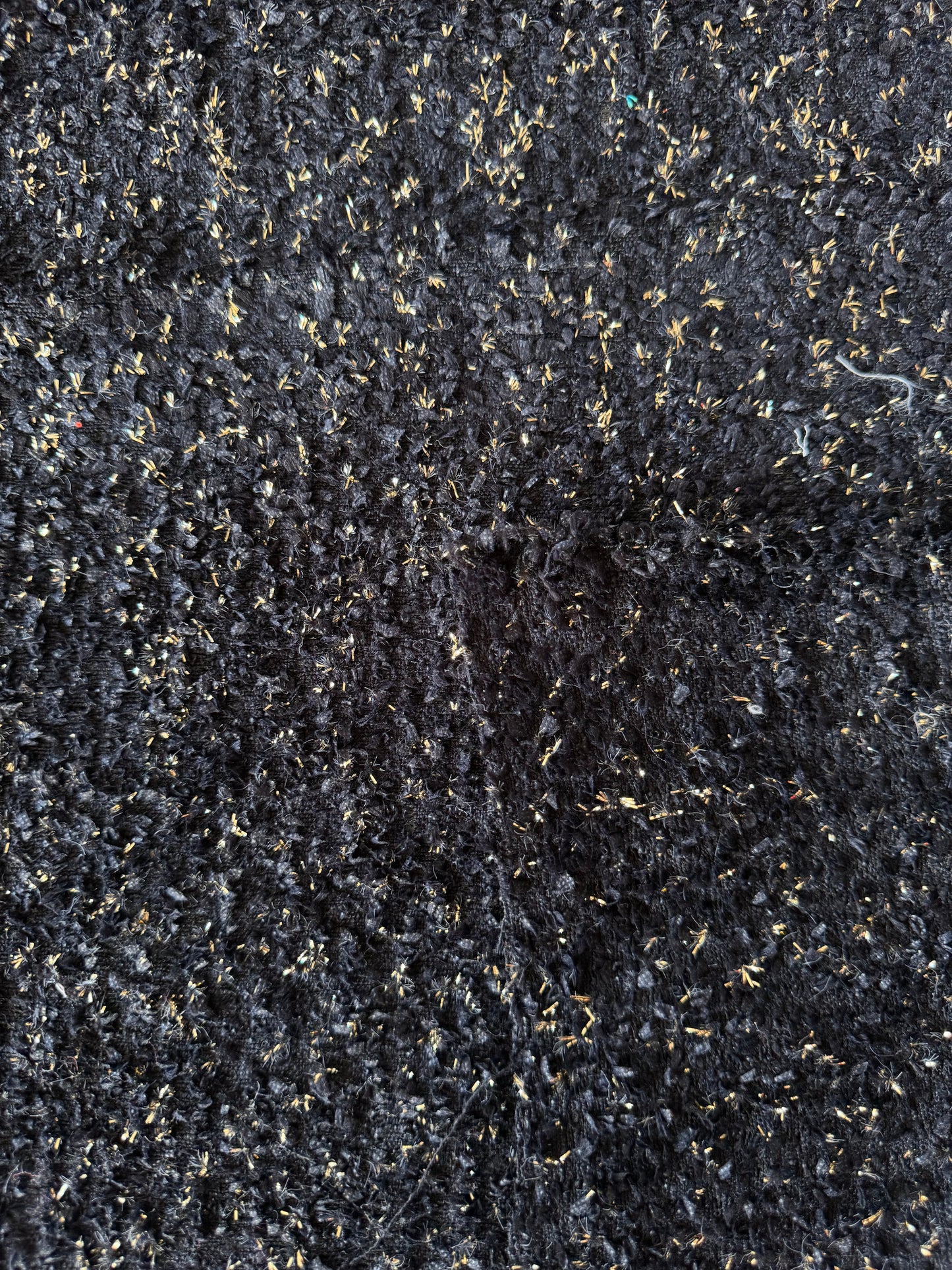 Tweed noir doré - L: 1,05