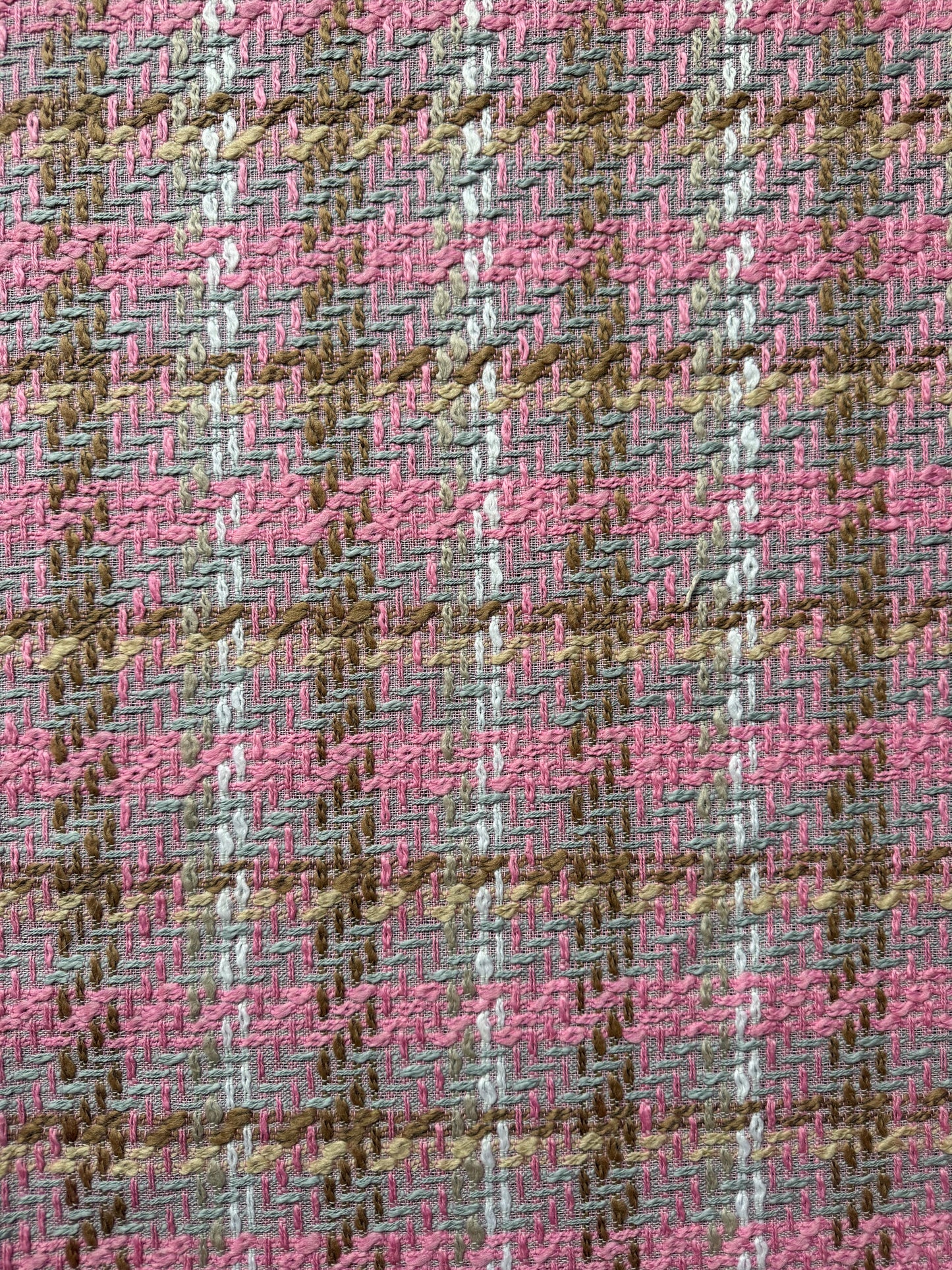 Tissu au mètre, tweed à carreaux