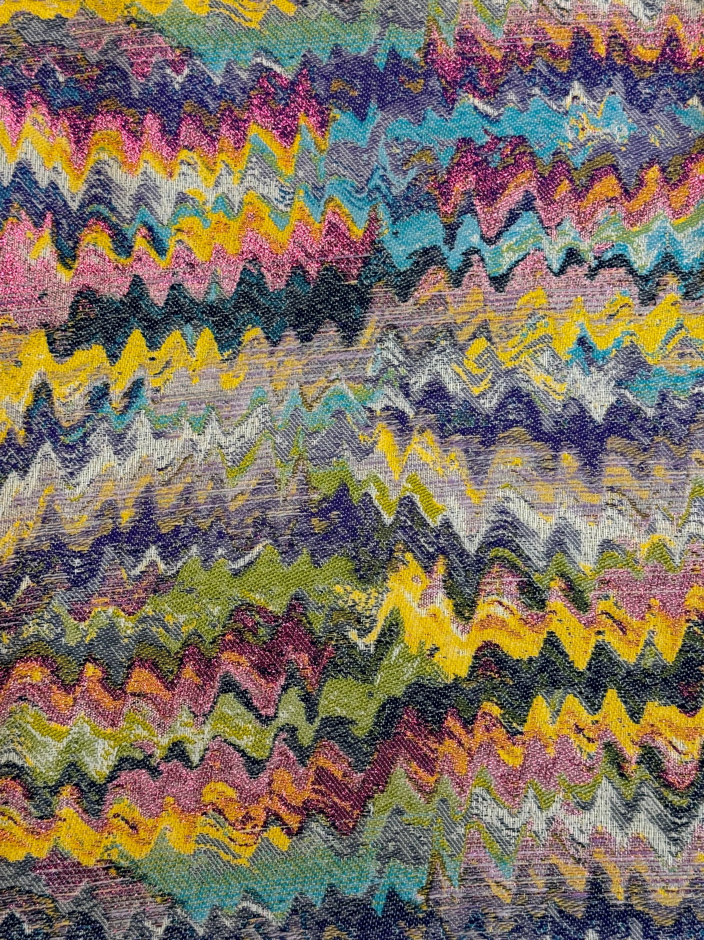 Multicolored wave fabric - L: 1.70 m