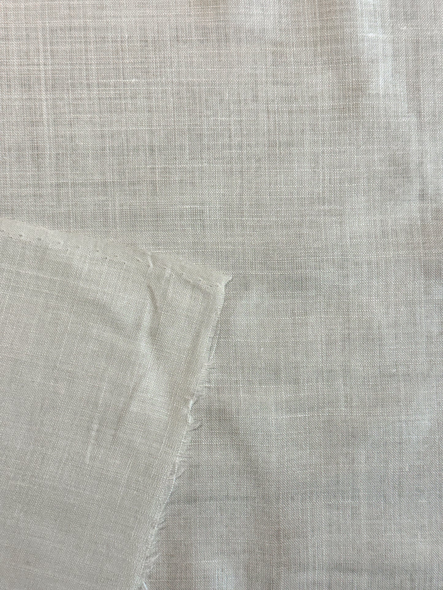 Tissu en lin écru - L: 1,50 m