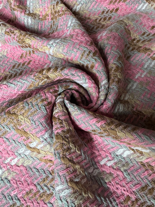 Tissu au mètre, tweed à carreaux