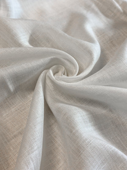 Tissu en lin écru - L: 1,50 m