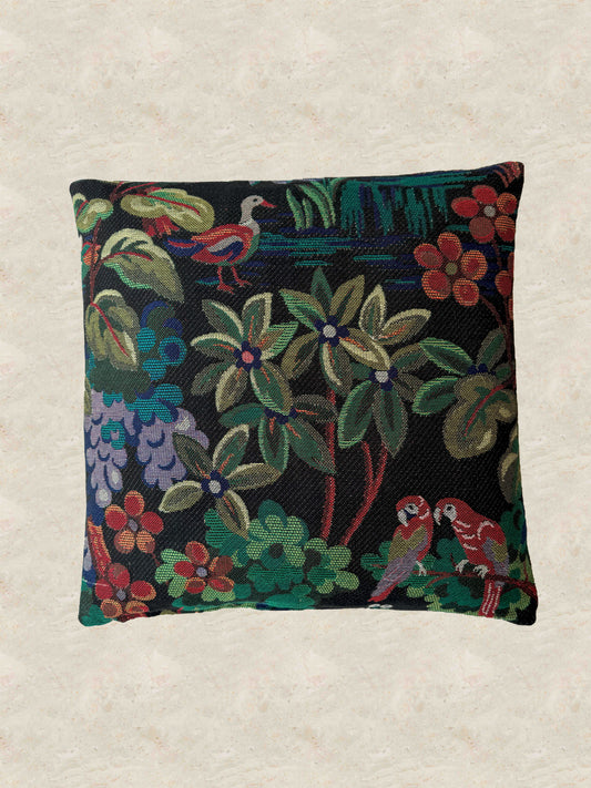 Housse de coussin le jardin des oiseaux