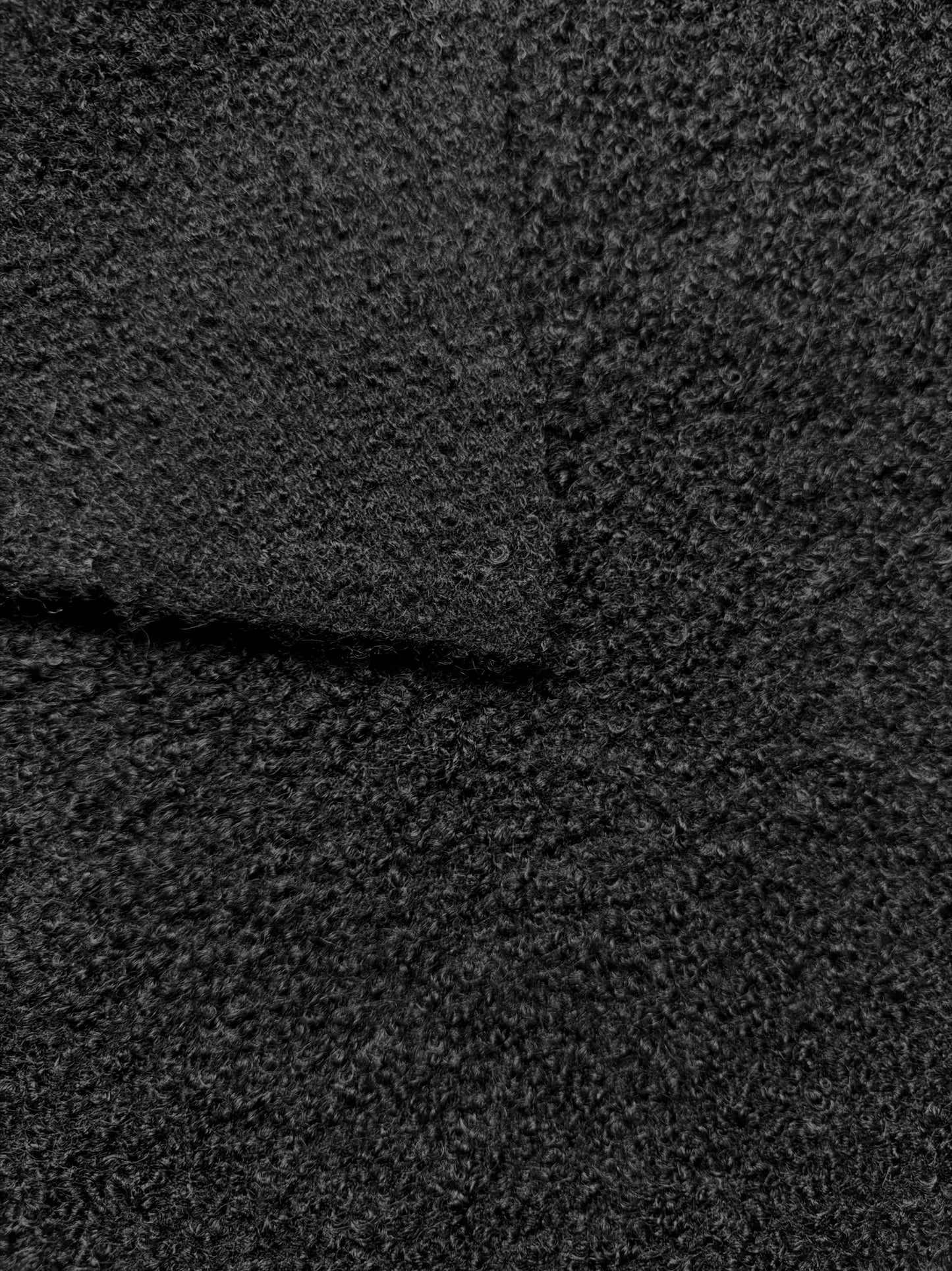 Tissu au mètre, bouclette noir