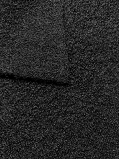 Tissu au mètre, bouclette noir