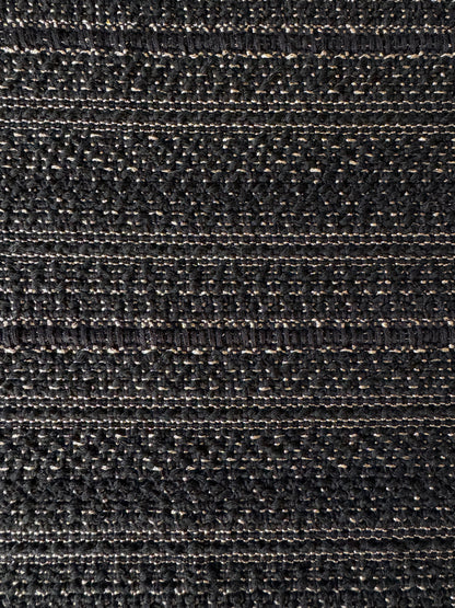 Black and gold striped tweed - L: 1.10m