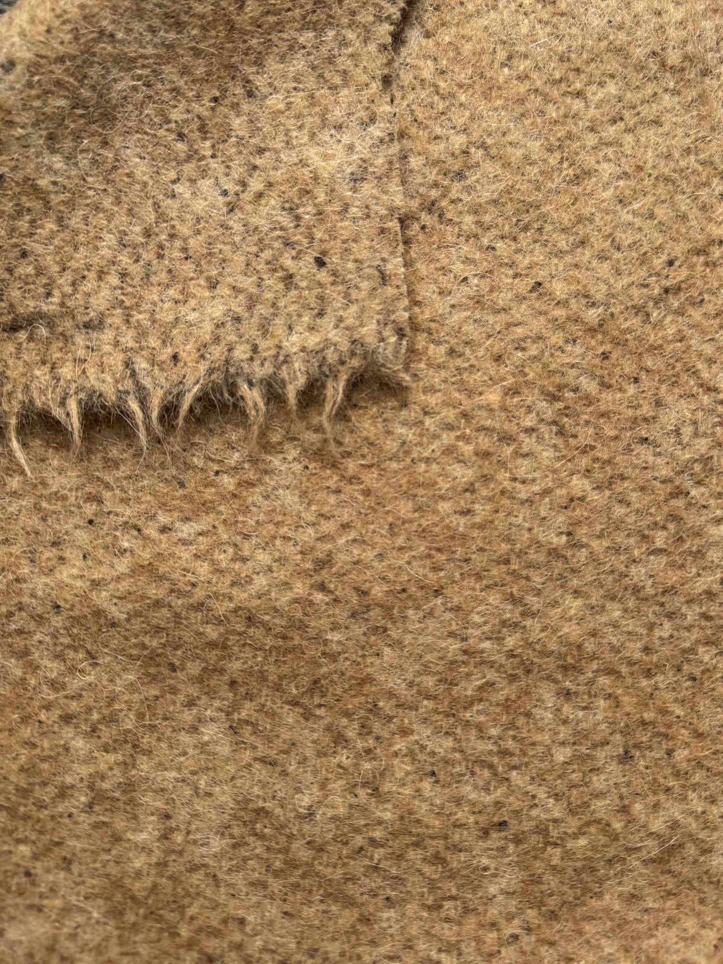 Tissu au mètre, lainage camel claire