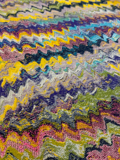 Multicolored wave fabric - L: 1.70 m
