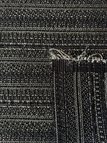Black and gold striped tweed - L: 1.10m