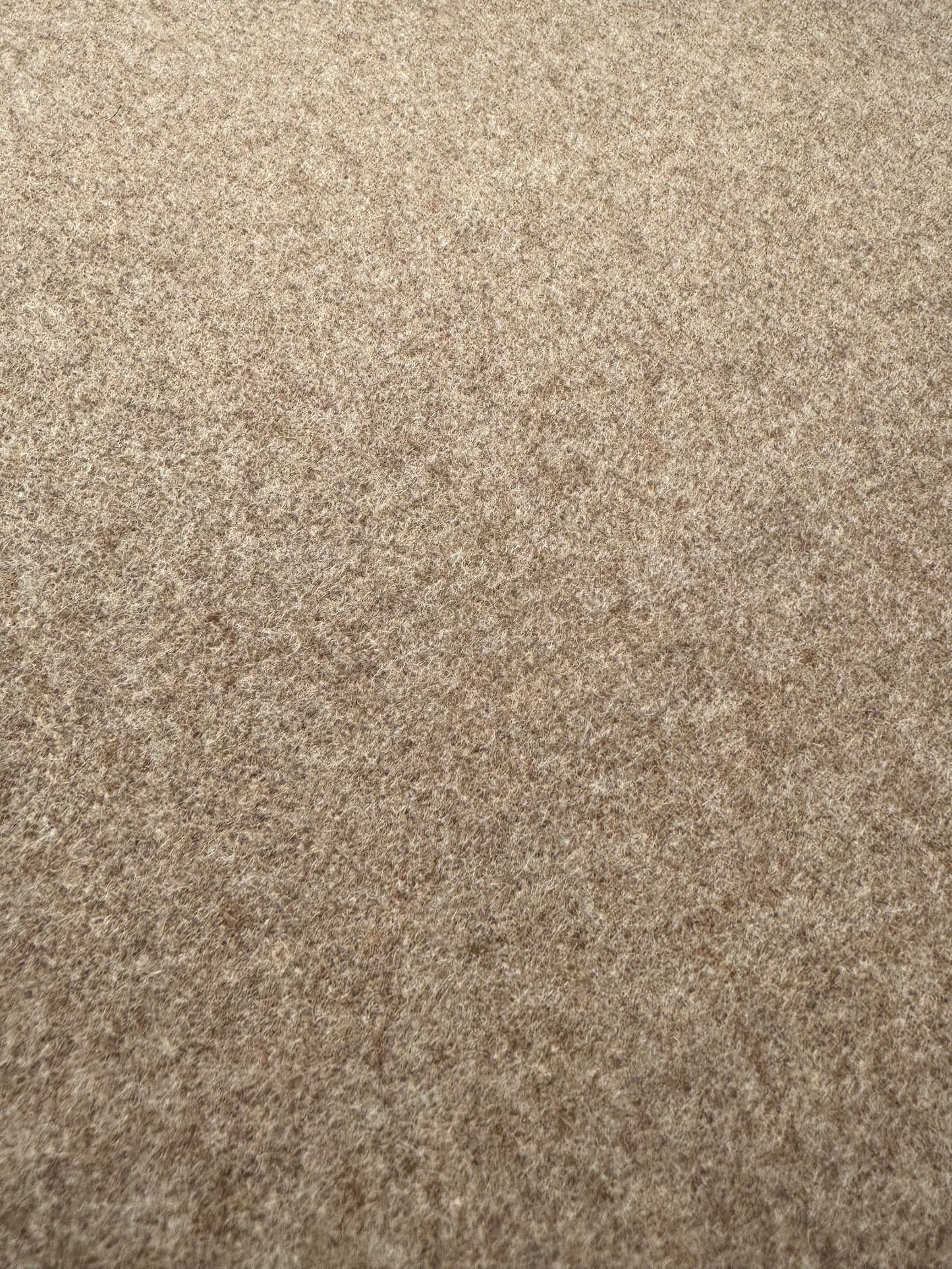 Tissu au mètre, lainage feutré beige-marron