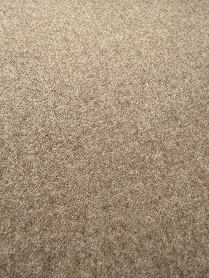Tissu au mètre, lainage feutré beige-marron