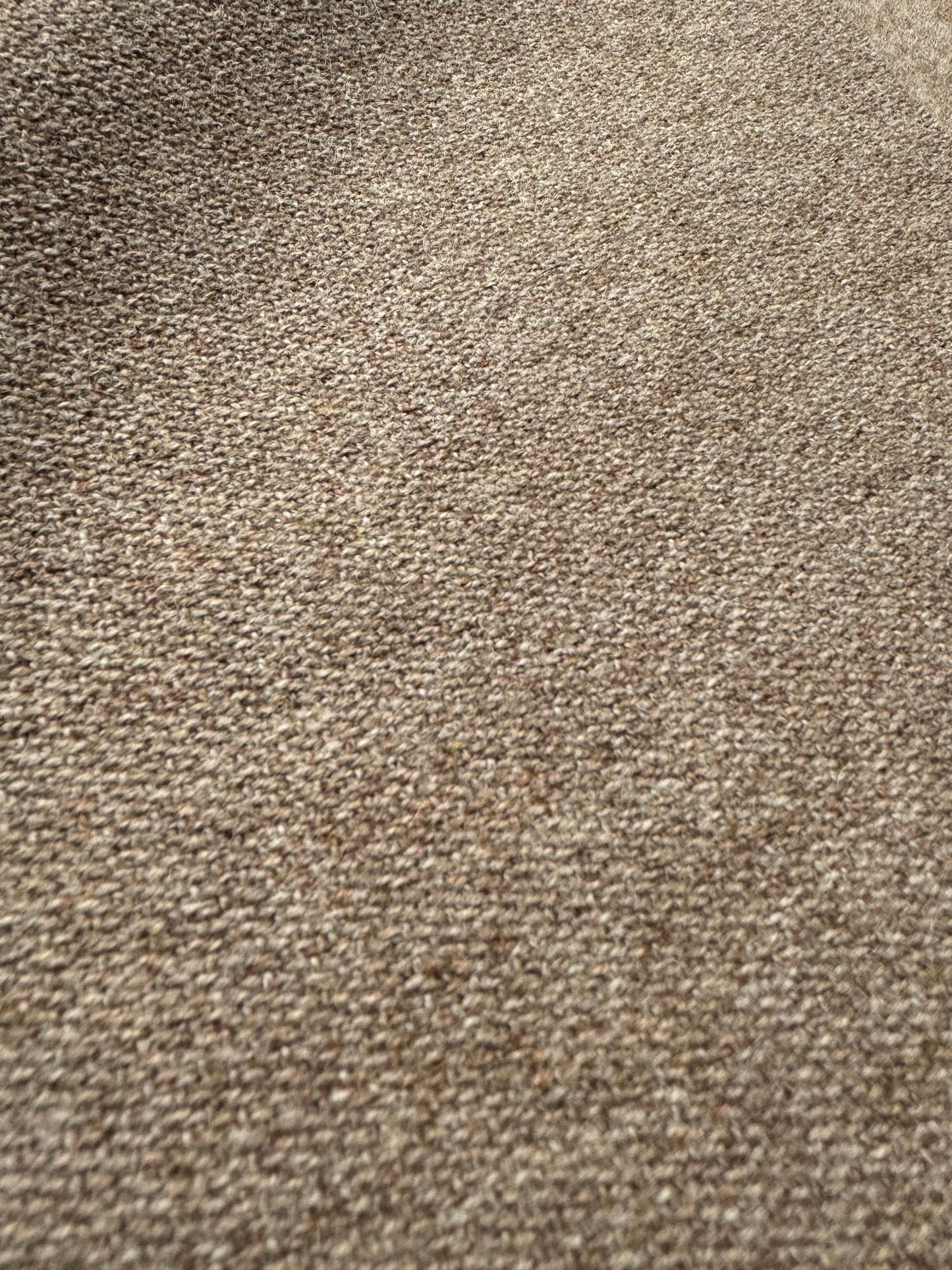 Tissu au mètre, lainage feutré beige-marron
