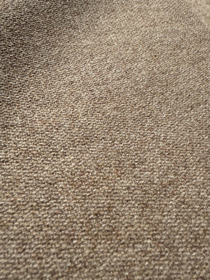 Tissu au mètre, lainage feutré beige-marron