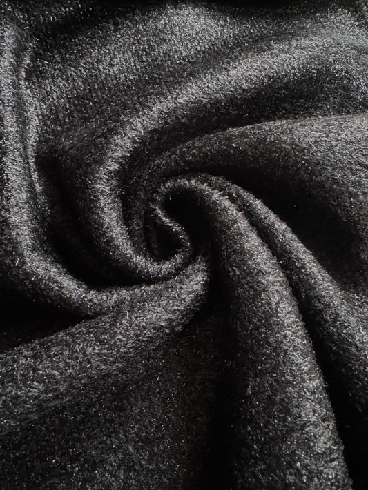 Tissu au mètre, tweed noir aux fils fantaisie