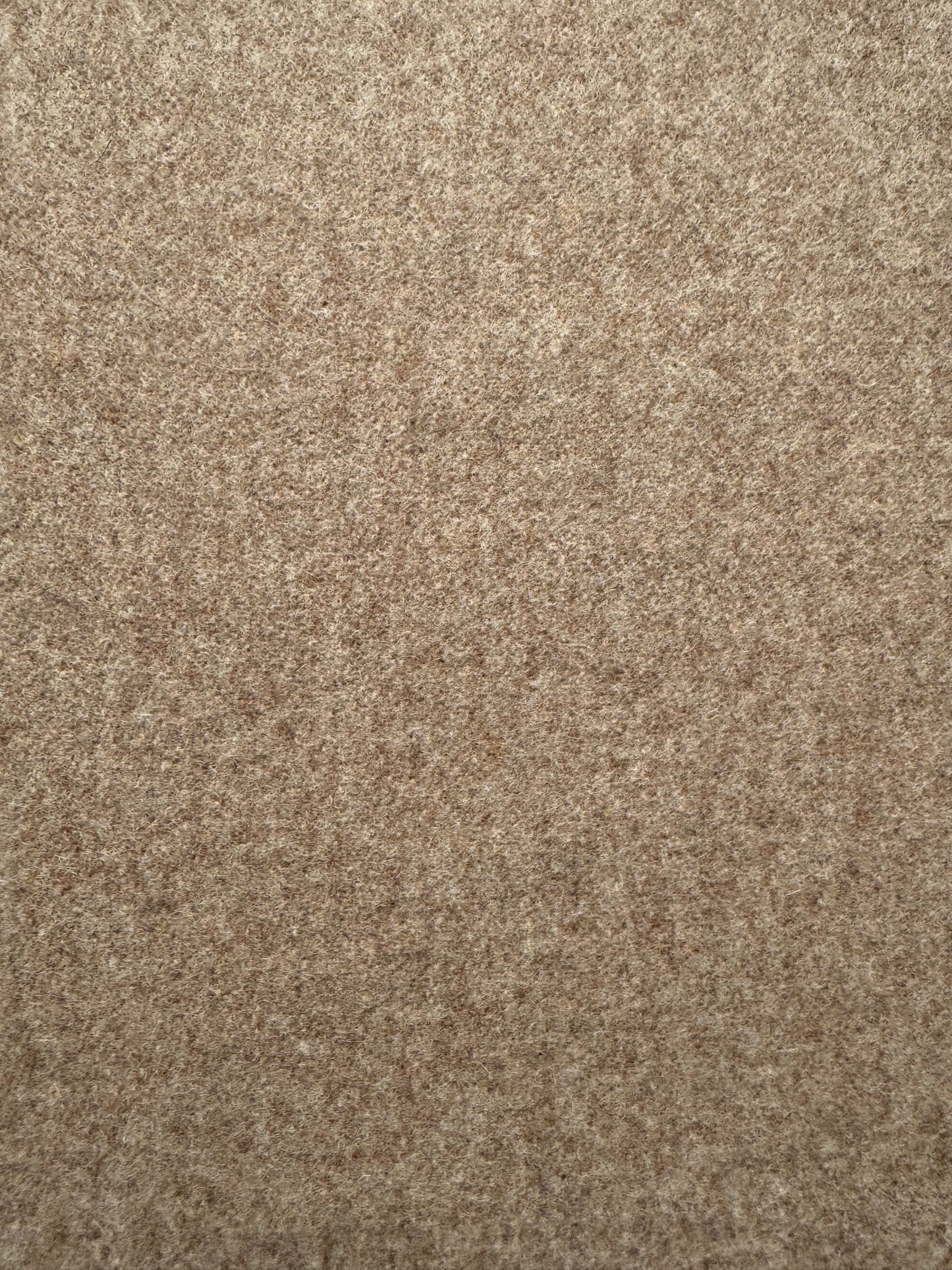 Tissu au mètre, lainage feutré beige-marron